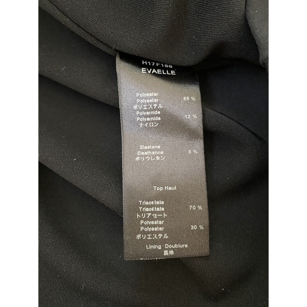 Anne Fontaine EVAELLE DRESS LACE OVER NEOPRENE Fit FLARE Boat Black 40 6… - Picture 7 of 8